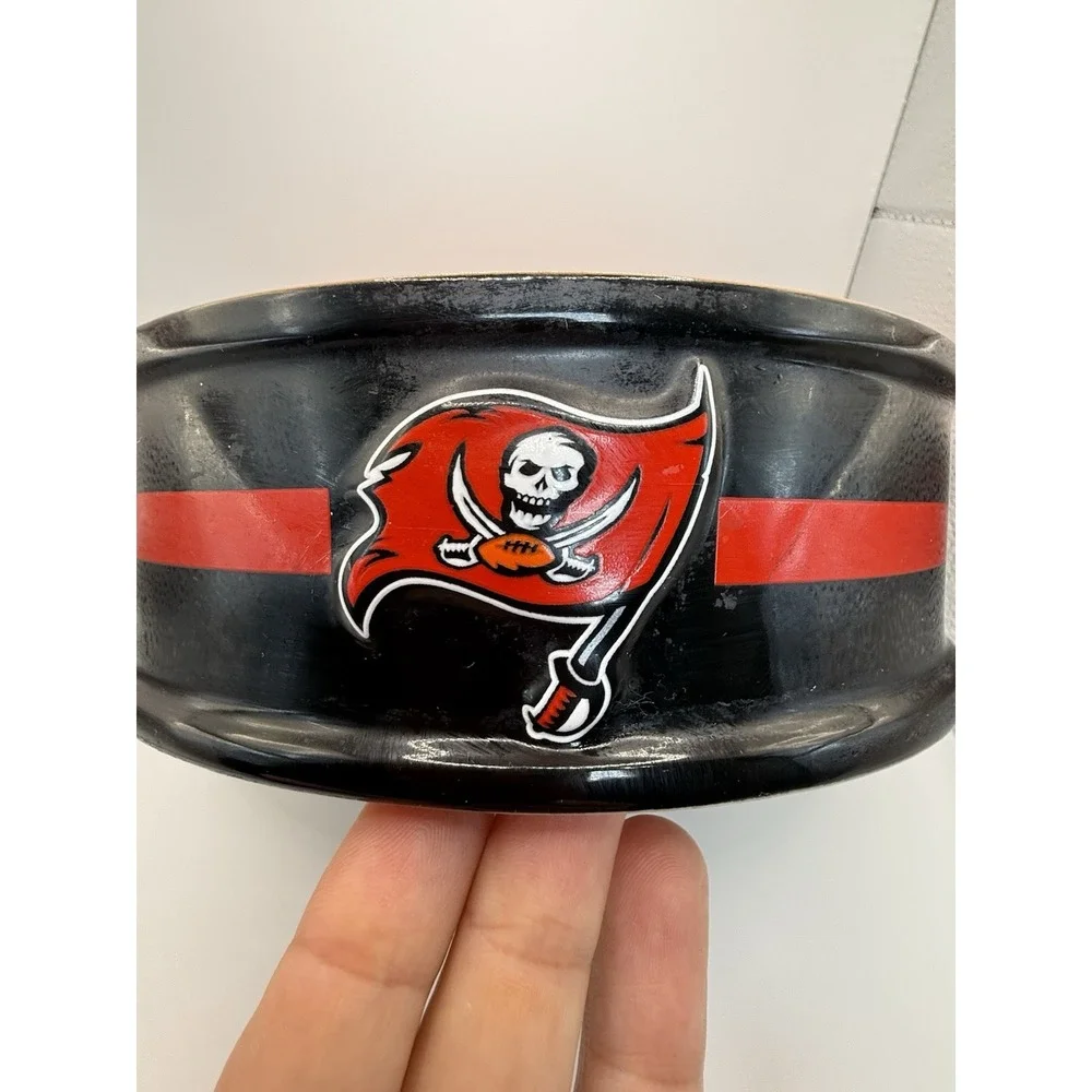Buccaneers NFL Football Pet Bowl Dog/Cat Round Dish LICENSED